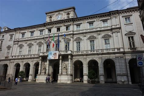 Turin Piazza Palazzo Palazzo Square Editorial Stock Photo Image Of