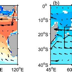 Ocean Circulation Vector And Mean Temperature Shading In The Upper