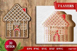 D Christmas Gingerbread Svg Bundle Graphic By Svgocean Creative Fabrica