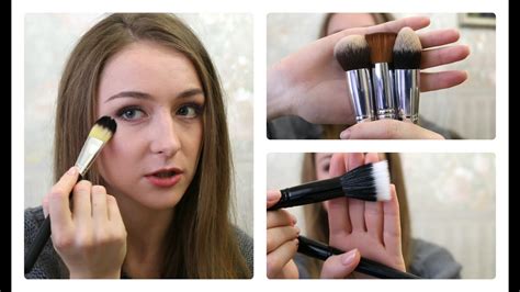 Кисти для нанесения тонального крема | My foundation brushes - YouTube
