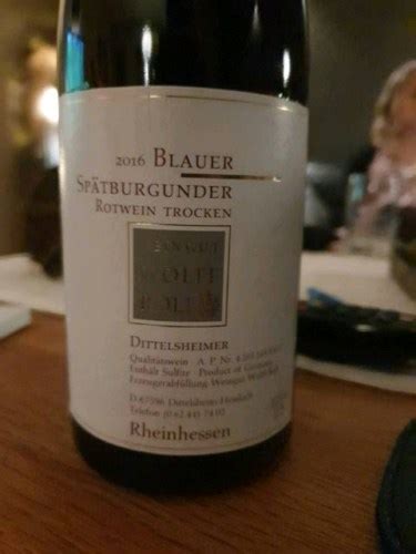 Wolff Roll Rheinhessen Dittelsheimer Blauer Rotwein Trocken