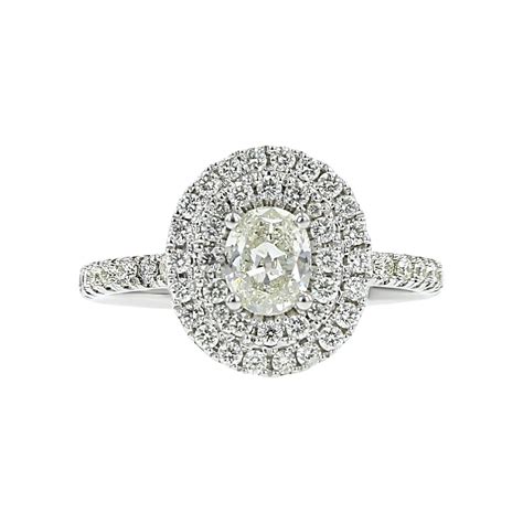 Oval Double Halo Diamond Engagement Ring | Schwarzschild Jewelers