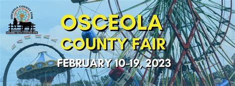 2023 Osceola County Fair Daily Schedule, Osceola County Fair (KVLS ...