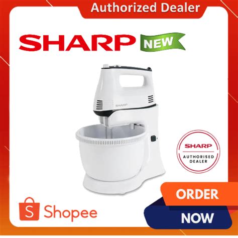 Sharp Stand Mixer W With Gear Drive Bowl L Ems Wh Em S Wh