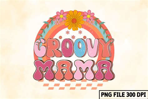 Groovy Mama Retro Sublimation Graphic By Sd Design · Creative Fabrica