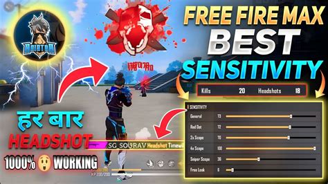 Best Sensitivity For Free Firemax After Update Free Fire Max