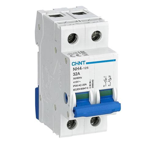 Sezionatore Modulare Chint NH4 32A 2P 400 Vac 2 Moduli 398040