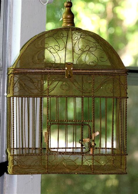 Vintage Bird Cage By Backyardpointofview On Etsy Bird Cage Decor