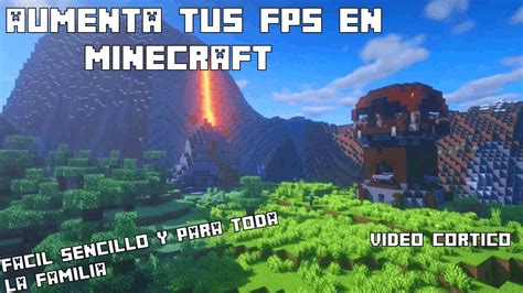 COMO AUMENTAR TUS FPS EN MINECRAFT YouTube