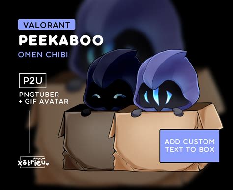 Valorant Omen Peekaboo Pngtuber Cute Omen Chibi Emote Twitch Stream