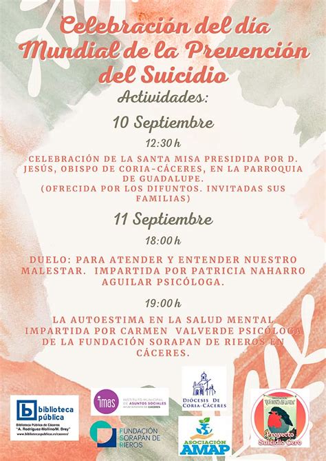 Día Mundial de la Prevención del Suicidio Diócesis de Coria Cáceres