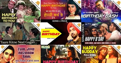 Top 10+ Best Happy Birthday Songs - Hindi Birthday Songs Lyrics - Song ...