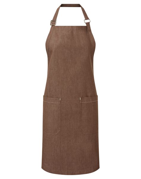 Organic Cotton Denim Bib Apron Premier Custom Embroidery