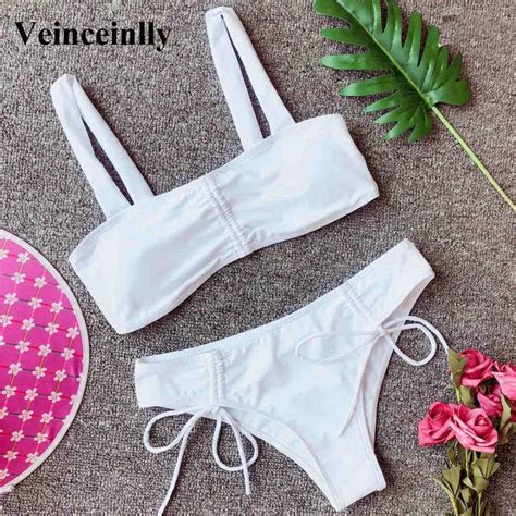 2018 Sexy New Mid Waist Bikini Female Swimsuit Women Swimwear Two