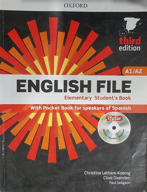 ENGLISH FILE ELEMENTARY A1/A2 STUDENT ´S BOOK ITUTOR WITH POCKET BOOK ...