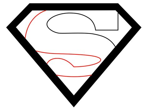 Superman Logo Sketch at PaintingValley.com | Explore collection of ...