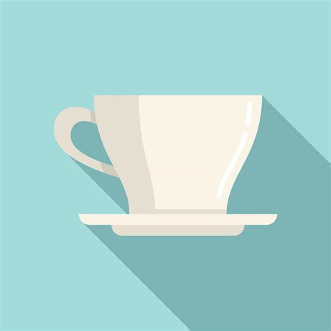 Hot Coffee Cup Icon Flat Vector Break Cafe 15161673 Vector Art At Vecteezy