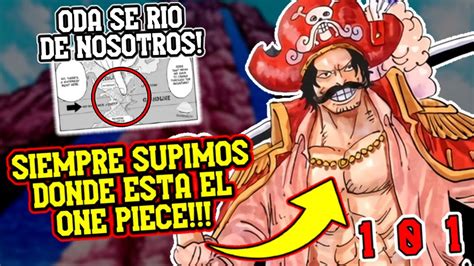 Est Aqu El One Piece Tiene Que Estar Aqu Oda Dej La Clave Con