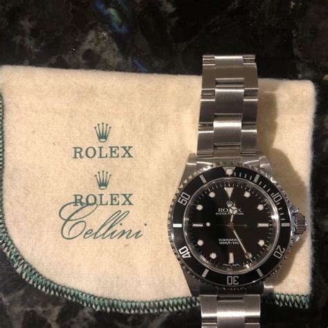 Fs Black Rolex Submariner 40mm No Date Model M14060 Watchcharts