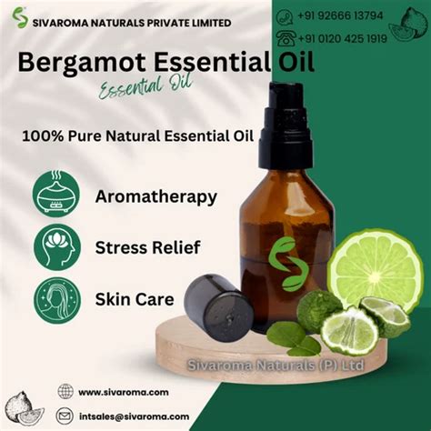 Citrus Bergamia Bergamot Essential Oil For Aromatherapy 100 Pure At