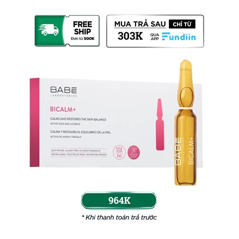 Huyết thanh làm dịu và phục hồi Babe Bicalm Ampoules