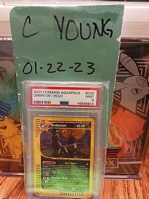 2003 Pokemon Aquapolis Set Umbreon H29 H32 Holo Rare PSA 9 MINT EBay