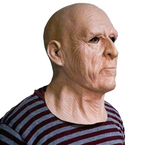 Buy Hengyutoy Realistic Old Man Latex Male Full Overhead Halloween