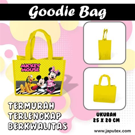 Jual Tas Ultah Mickey Mouse Tas Souvenir Ulang Tahun Kartun Murah