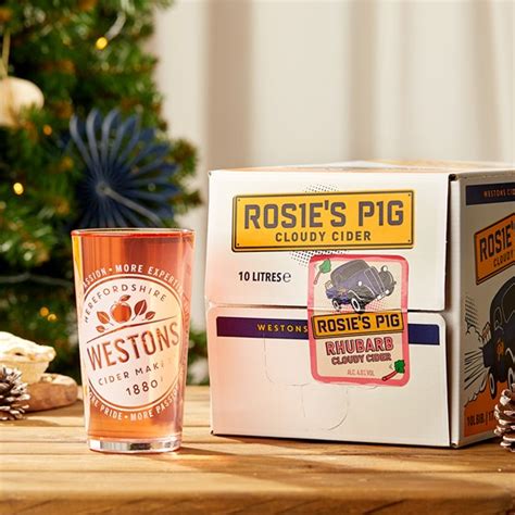 1 × 10l Rosies Pig Cloudy Rhubarb Cider