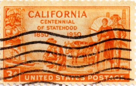 United States Postage Stamp 3 Cents California Centennial Of