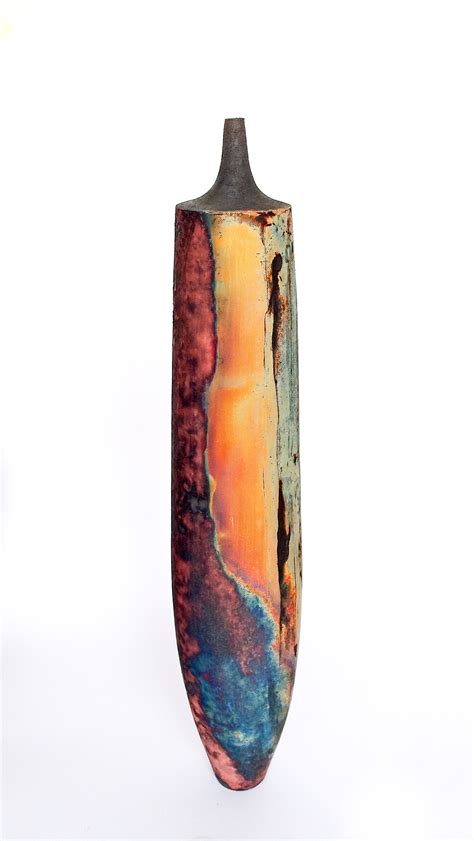 Handbuilt Copper Mat Raku Ceramics By Tim Betts