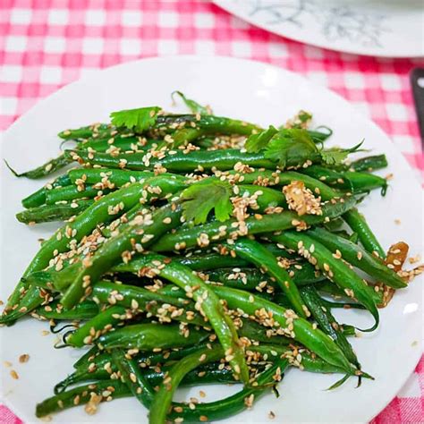 Sautéed Sesame Green Beans Veena Azmanov