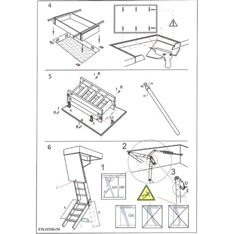 Handystairs Escalier Escamotable Profi Dimensions Du Caisson X