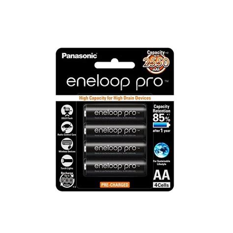 Panasonic Eneloop Pro 4xaa 2550mah Rechargeable Battery Camera2u