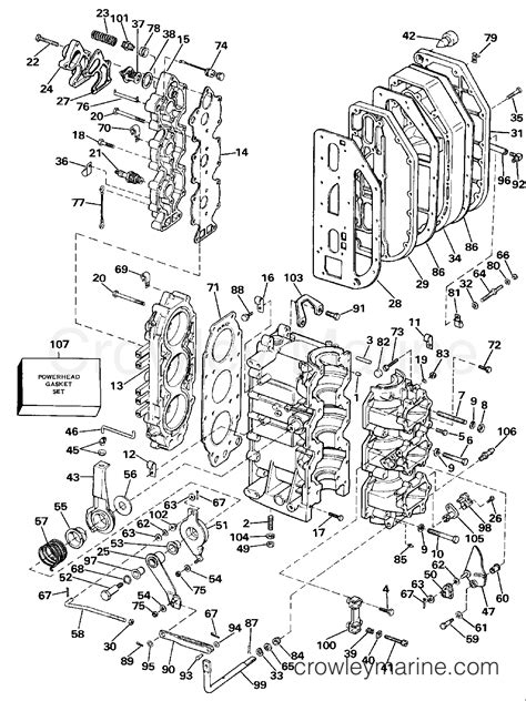 Cylinder Crankcase Johnson Outboards J Tlcds Crowley Marine