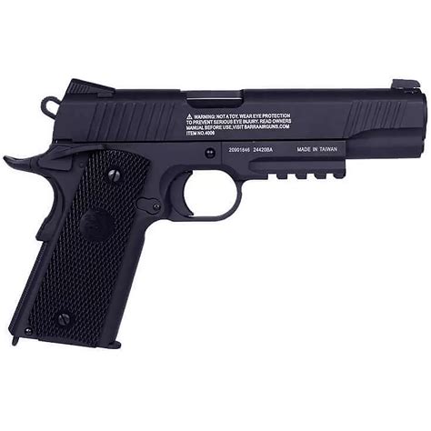 Barra Airguns 1911 Co2 Full Metal Blowback Bb Pistol Academy