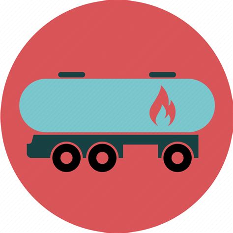 Burning Delivery Fire Fuel Oil Tank Tanker Icon Download On