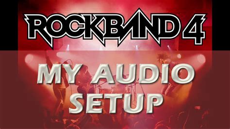 My Rock Band 3 And Rock Band 4 Audio Setup Along With Electronic Drums