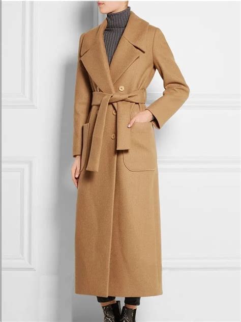 Buy New Womens Ultra Long Autumn Winter Wool Coats