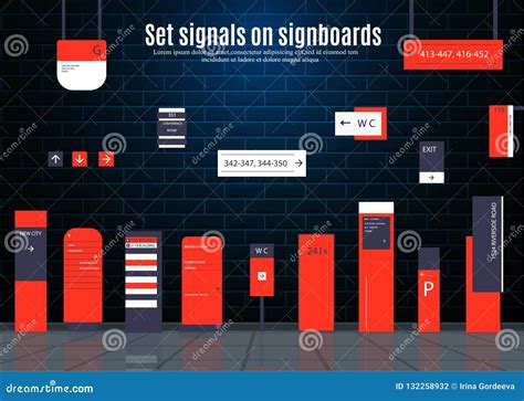 Signboards For Business Stock Vector Illustration Of Banner