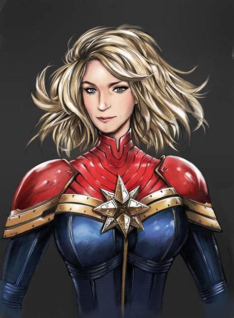 Emily Blunt Captain Marvel by darth-iskander on DeviantArt