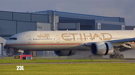 Fantastic Landing Etihad Airways Boeing Fx Er A Etq Ey Abu