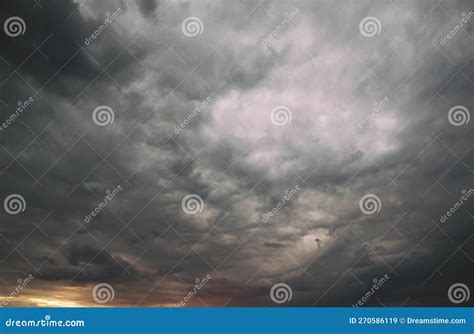 Dark Rainy Clouds in the Sky Stock Image - Image of overcast, scene ...