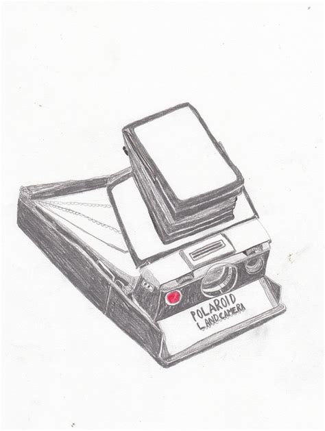 Polaroid Camera Sketch at PaintingValley.com | Explore collection of ...