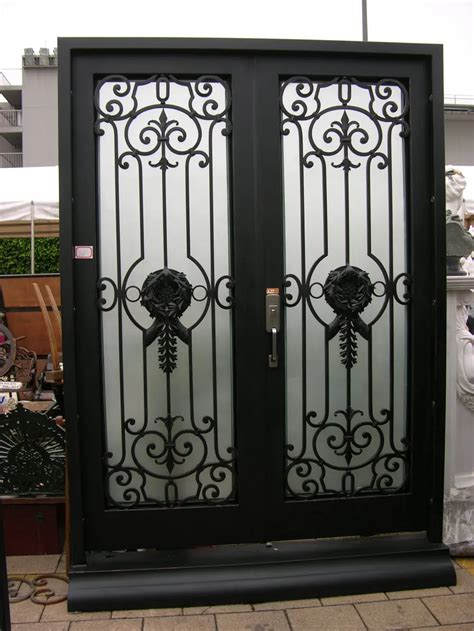 Double Entry Custom Metal Door Exterior Forged Entry China Gyd 15d0484