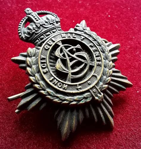 Original Weltkrieg Royal Army Service Corps Rasc Offizierskappe