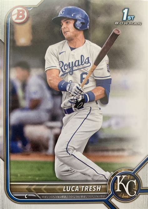 Mlb Future Watch Luca Tresh Baseball Cards Kansas City Royals