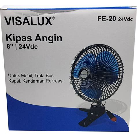 Jual Kipas Angin Mobil Jepit Dc 24 V 8 Inch VISALUX Aki Mobil Fe20