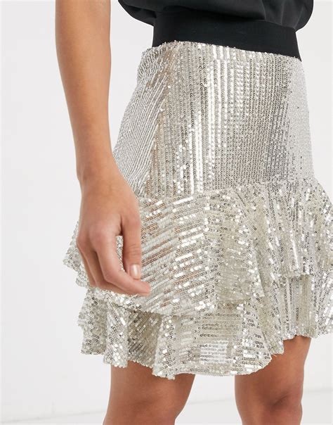 River Island Sequin Mini Skirt Ph