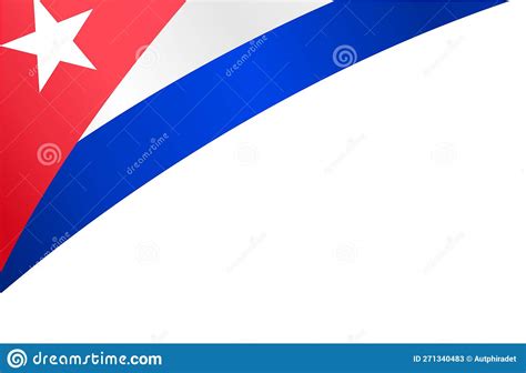 Cuba Flag Wave Isolated On Png Or Transparent Background Stock Vector